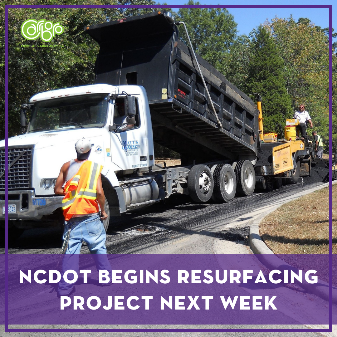 ncdot begins resurfacing project next week