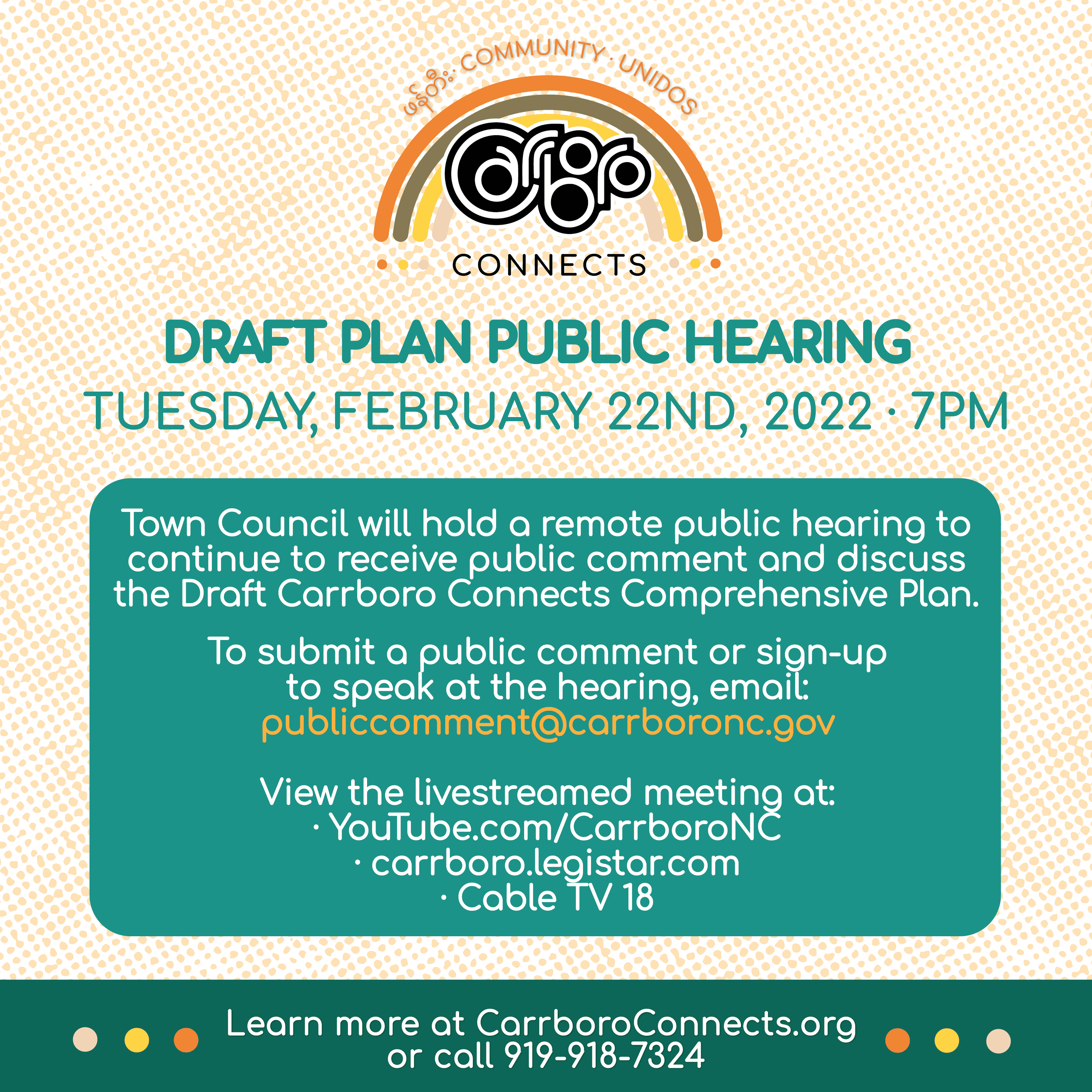 Draft Plan Public Hearing