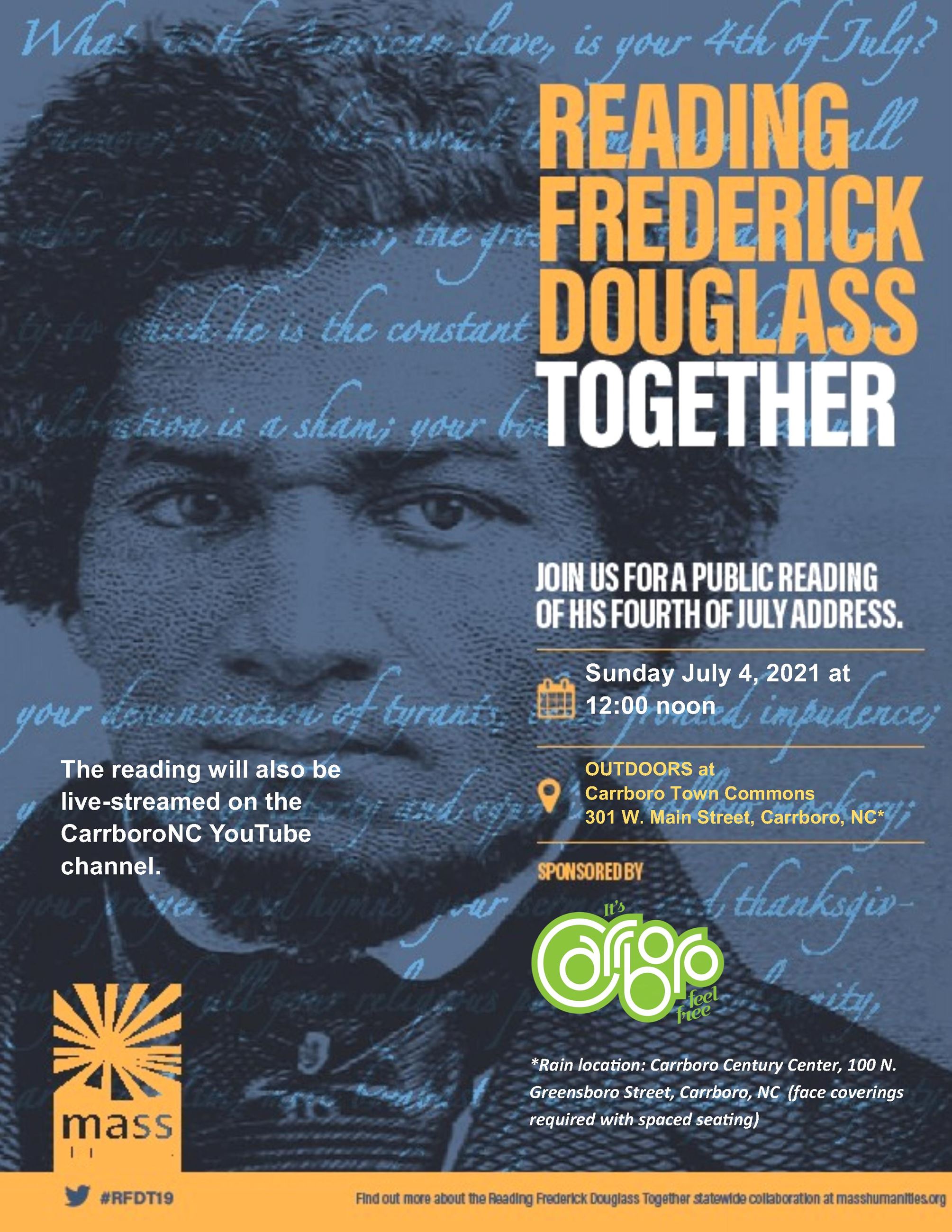 Image of Frederick Douglass with Text